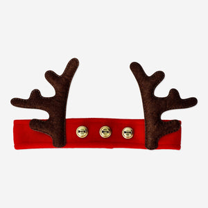 Reindeer hairband with bells for party wear, featuring festive antlers and jingling bells, by Flying Tiger Copenhagen.