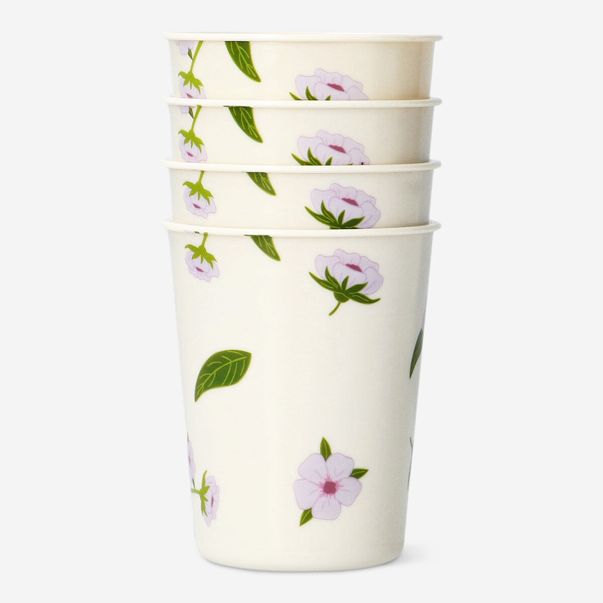 Reusable cups with cherry blossoms - 4 pcs Party Flying Tiger Copenhagen 