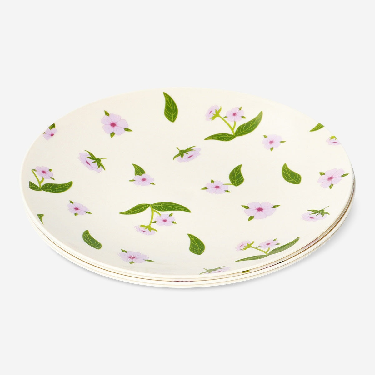 Reusable plates with cherry blossoms - 4 pcs Party Flying Tiger Copenhagen 