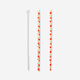 Reusable straws with pumpkin print - 8 pcs Party Flying Tiger Copenhagen 