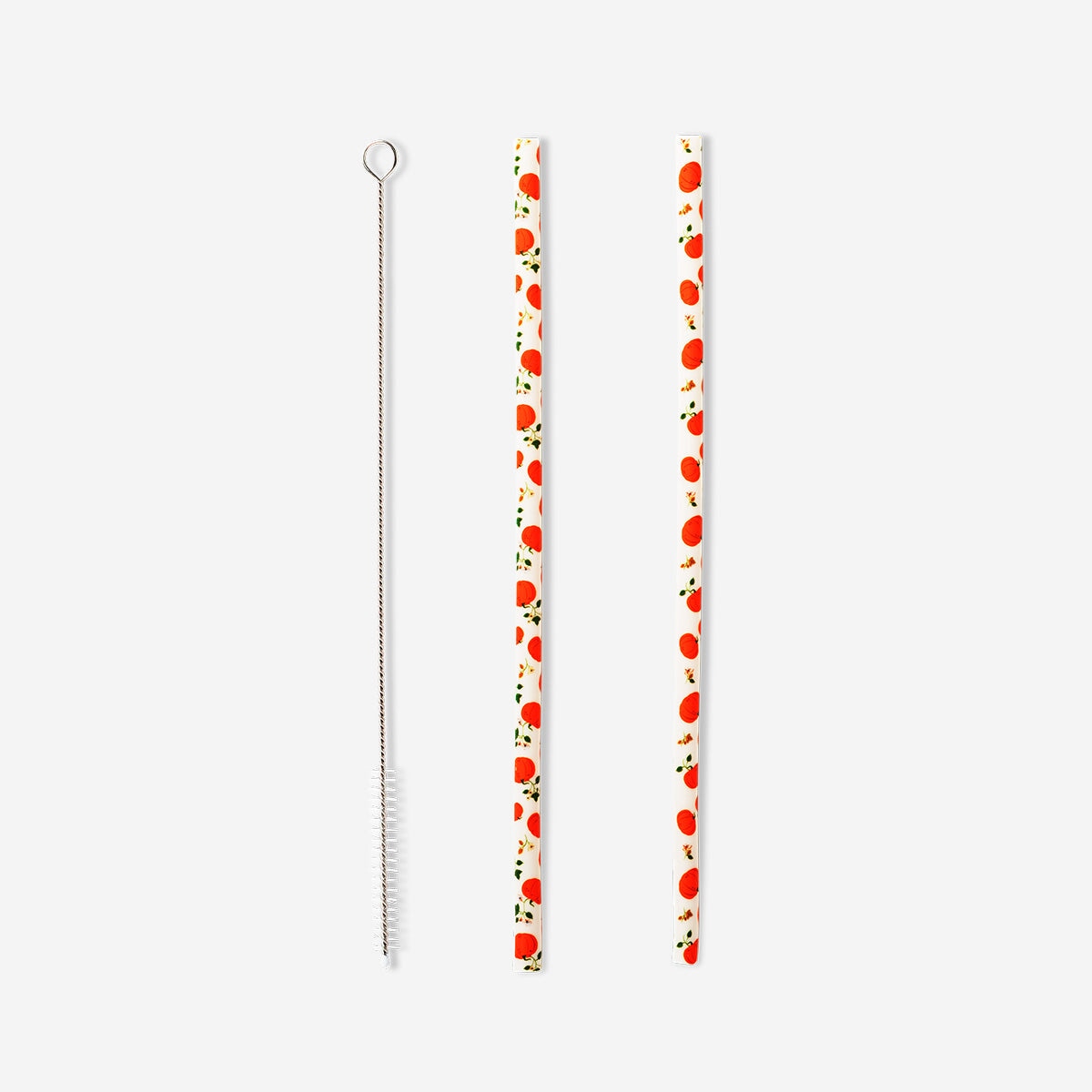 Reusable straws with pumpkin print - 8 pcs Party Flying Tiger Copenhagen 