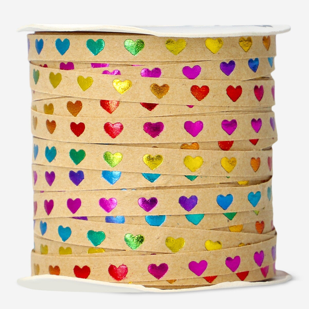 Flying Tiger Ribbon Spring Multi-colour Metallic Heart Ribbon 30m – Perfect for Gift Wrapping ...