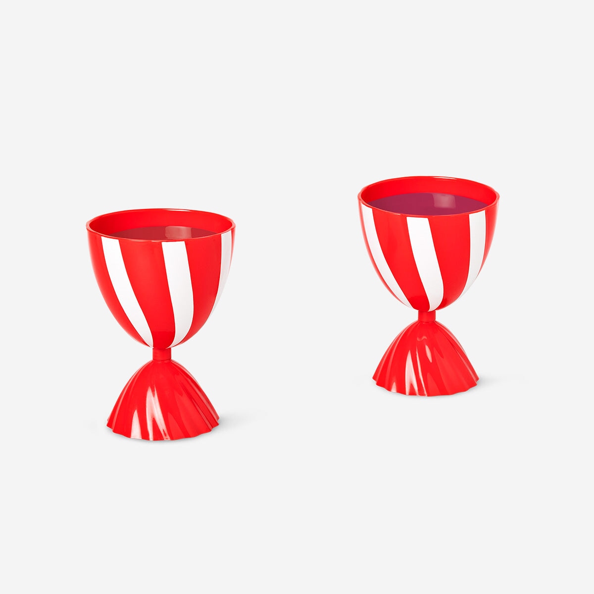 Small cups with candy stripes - 2 pcs Party Flying Tiger Copenhagen 