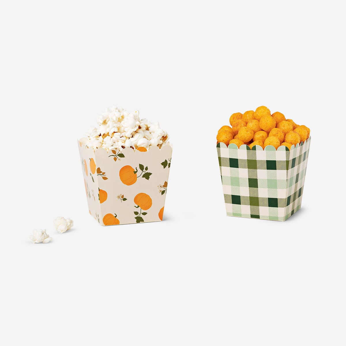 Snack boxes with pumpkin and check print - 4 pcs Party Flying Tiger Copenhagen 