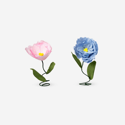 Decorazioni per la tavola con fiori estivi - 2 pz