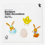 Set of 10 colorful Flying Tiger Copenhagen party table decorations for festive celebrations.