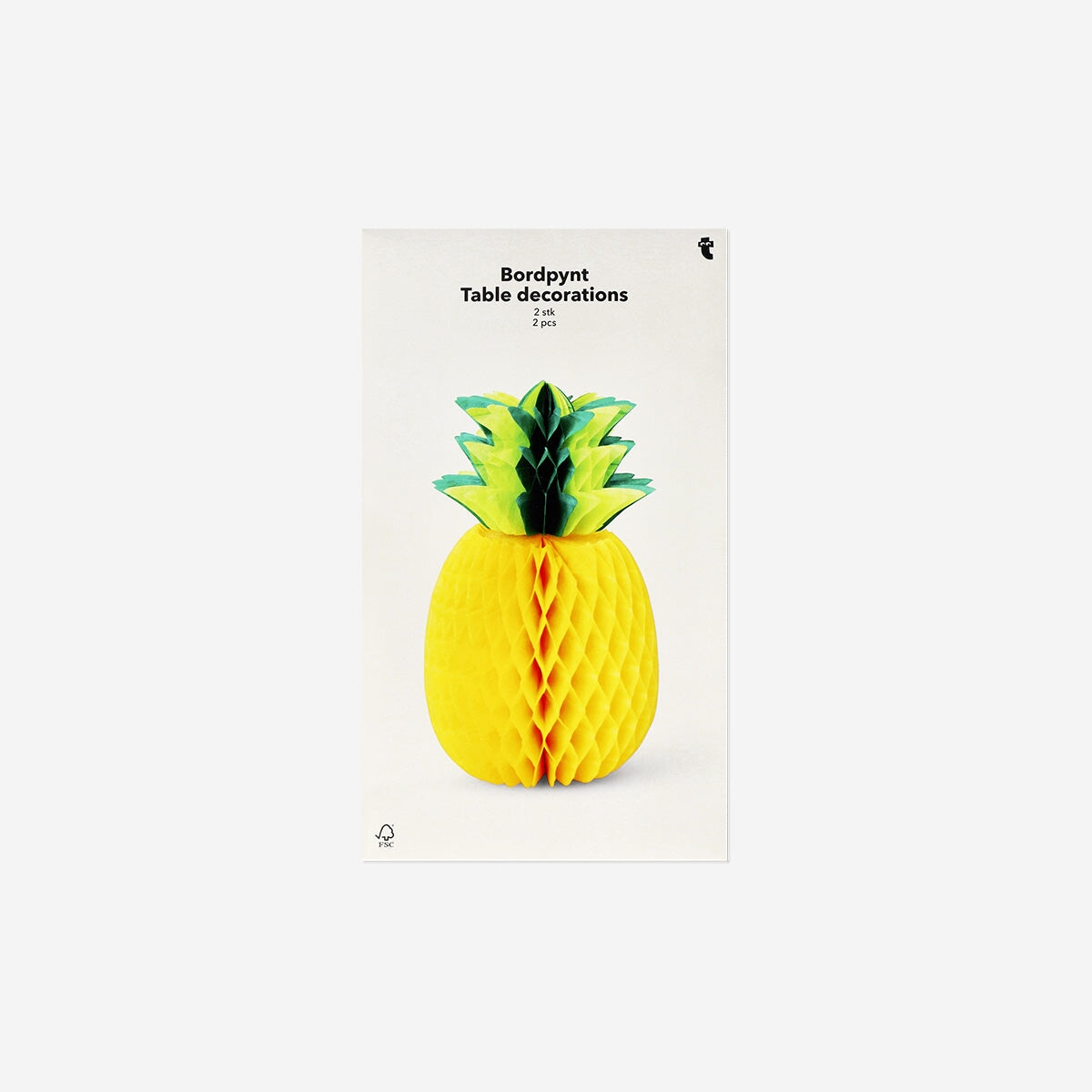 Table decorations as paper honeycomb pineapples - 2 pcs Party Flying Tiger Copenhagen 