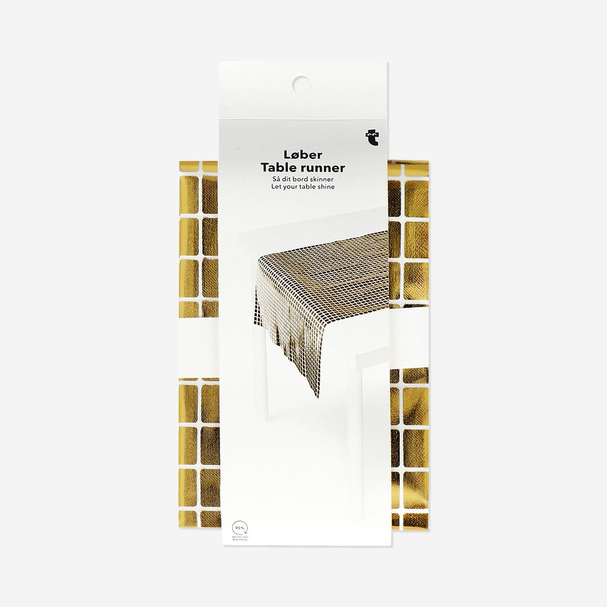 Table runner in gold - 180 cm Party Flying Tiger Copenhagen 