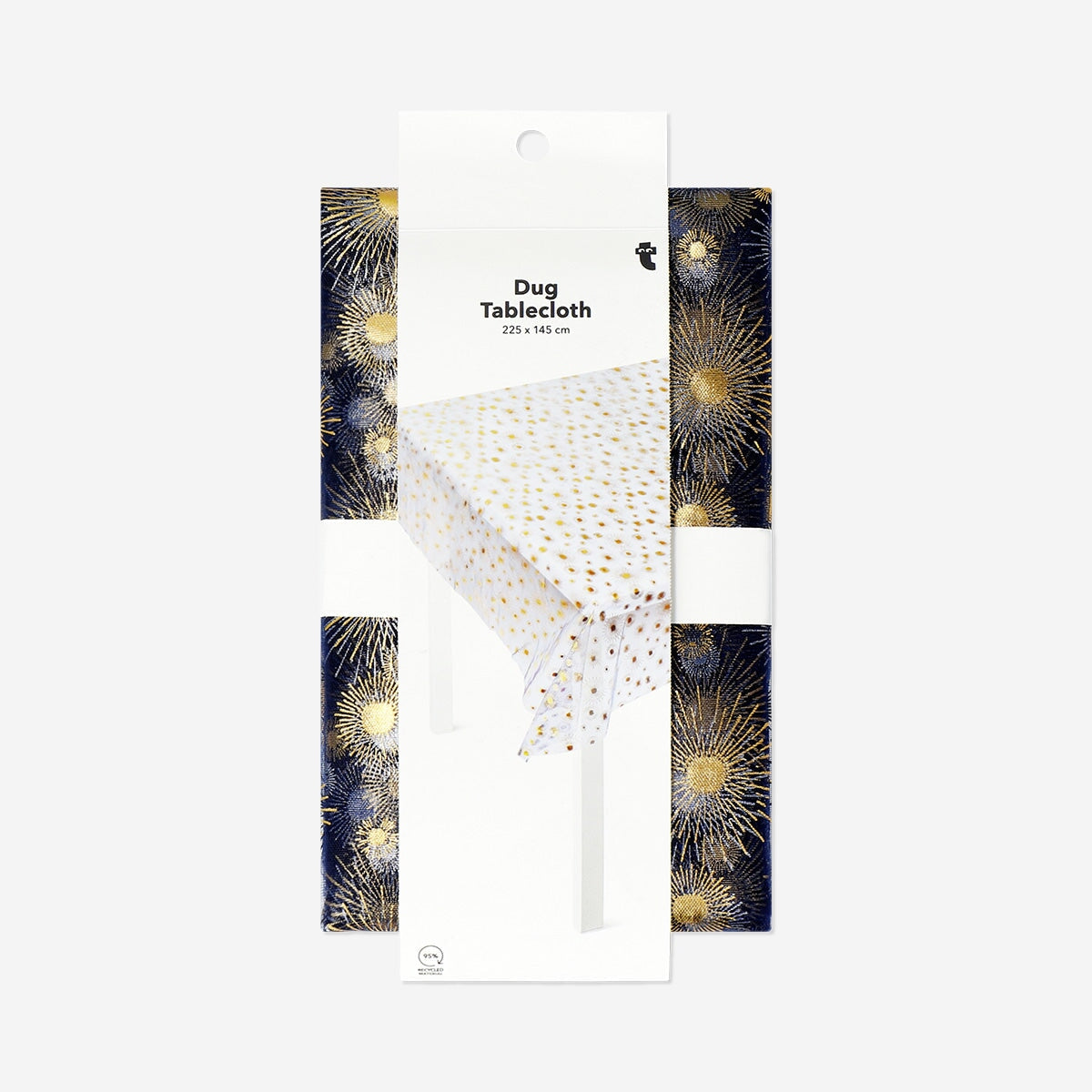 Tablecloth with gold fireworks - 225 cm Party Flying Tiger Copenhagen 