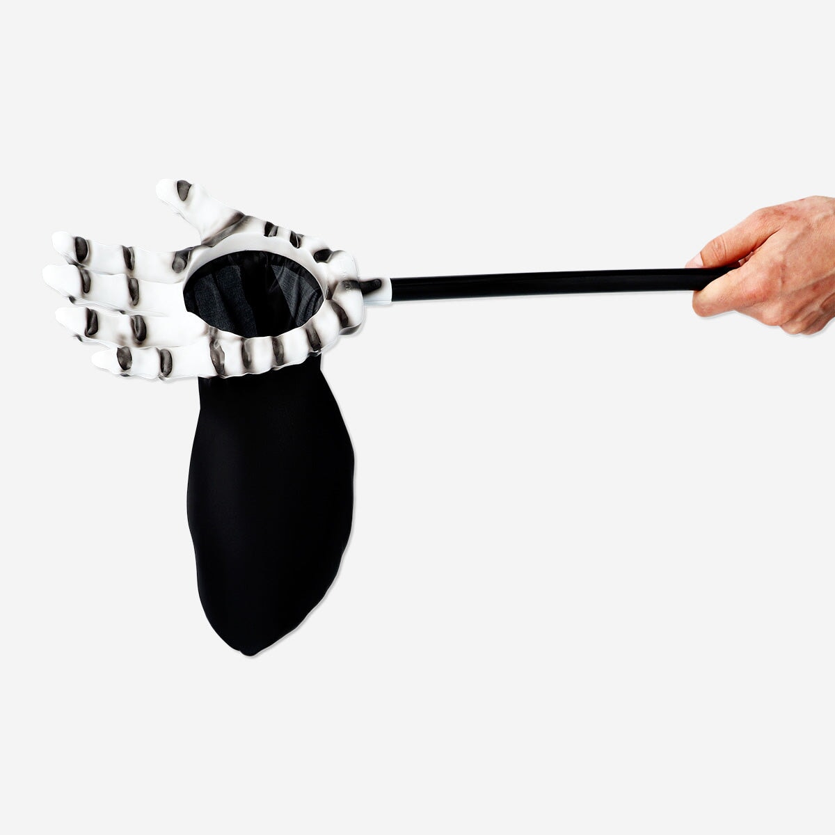 Trick-or-treat skeleton hand bag by Flying Tiger Copenhagen, featuring a spooky skeleton hand design for Halloween parties.