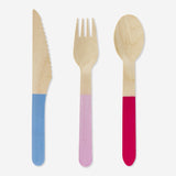 Wooden cutlery. For 4 people Party Flying Tiger Copenhagen 