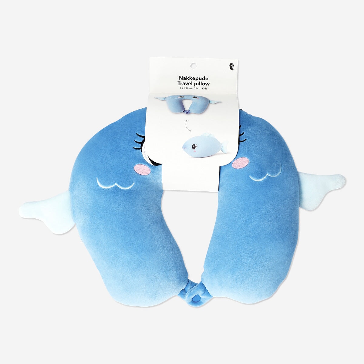 2 in 1 travel pillow fish Personal care Flying Tiger Copenhagen 