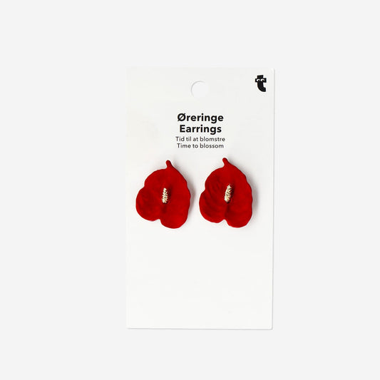 Boucles d'oreilles anthurium