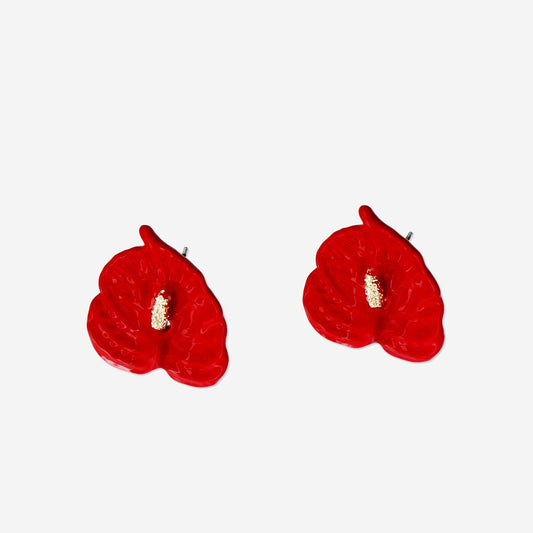 Boucles d'oreilles anthurium