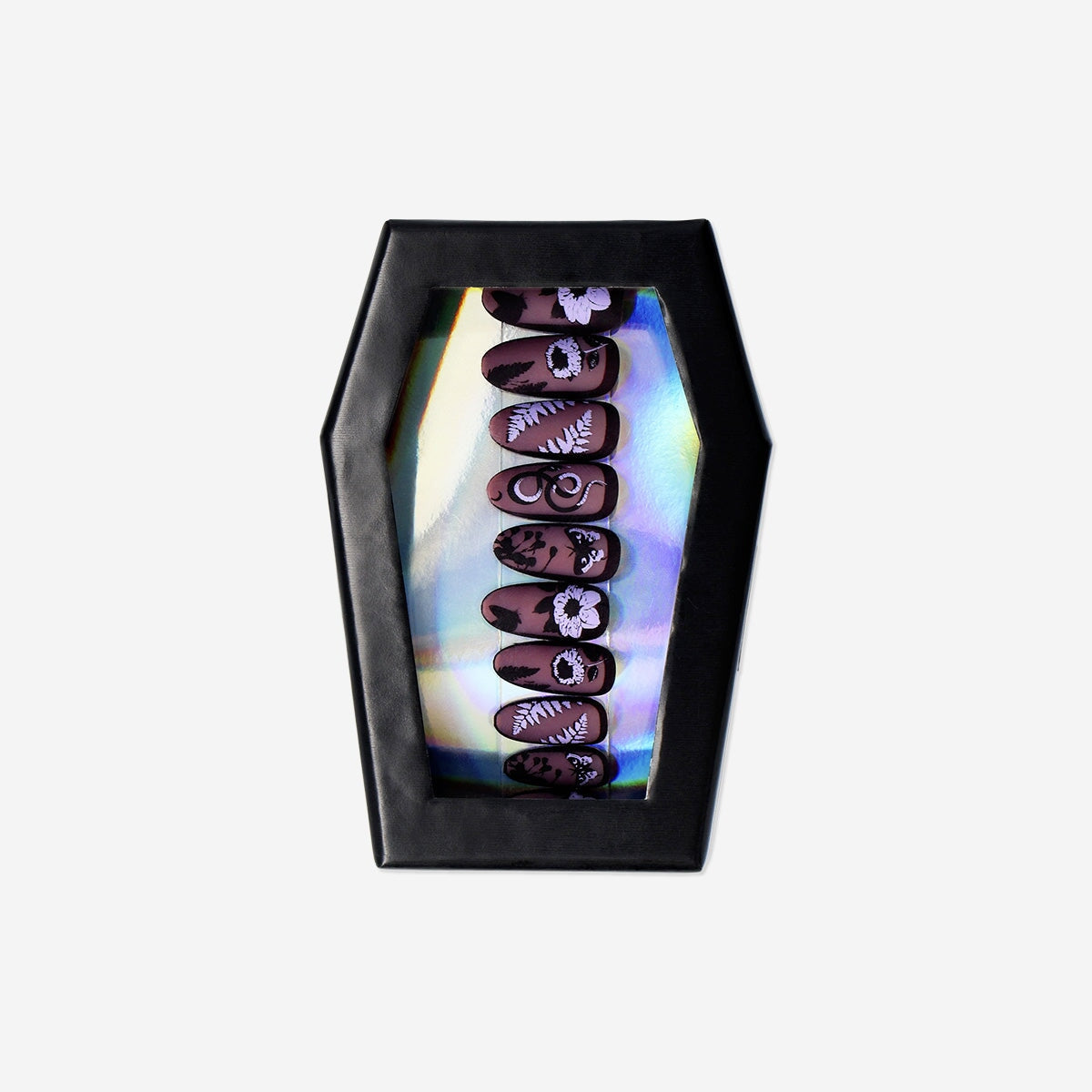 Artificial nails set - Purple coffin design personal_care Flying Tiger Copenhagen 