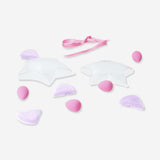 Set of 8 blender sponges and makeup pads in bauble shape from Flying Tiger Copenhagen for personal care and makeup application.