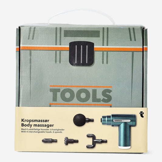 Massaggiatore per il corpo con quattro testine intercambiabili