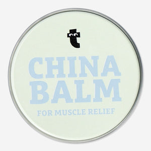 Flying Tiger Copenhagen China Balm with menthol, a personal care product in a small jar with a menthol scent and soothing properties.