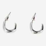 Chunky silver hoop earrings - 2 pcs Personal care Flying Tiger Copenhagen 