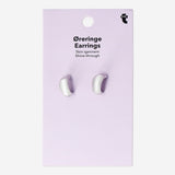 Chunky silver hoop earrings - 2 pcs Personal care Flying Tiger Copenhagen 