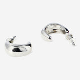 Chunky silver hoop earrings - 2 pcs Personal care Flying Tiger Copenhagen 