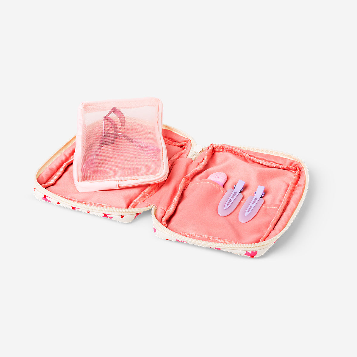 Cosmetic bag with pink bows - Flying Tiger Copenhagen
