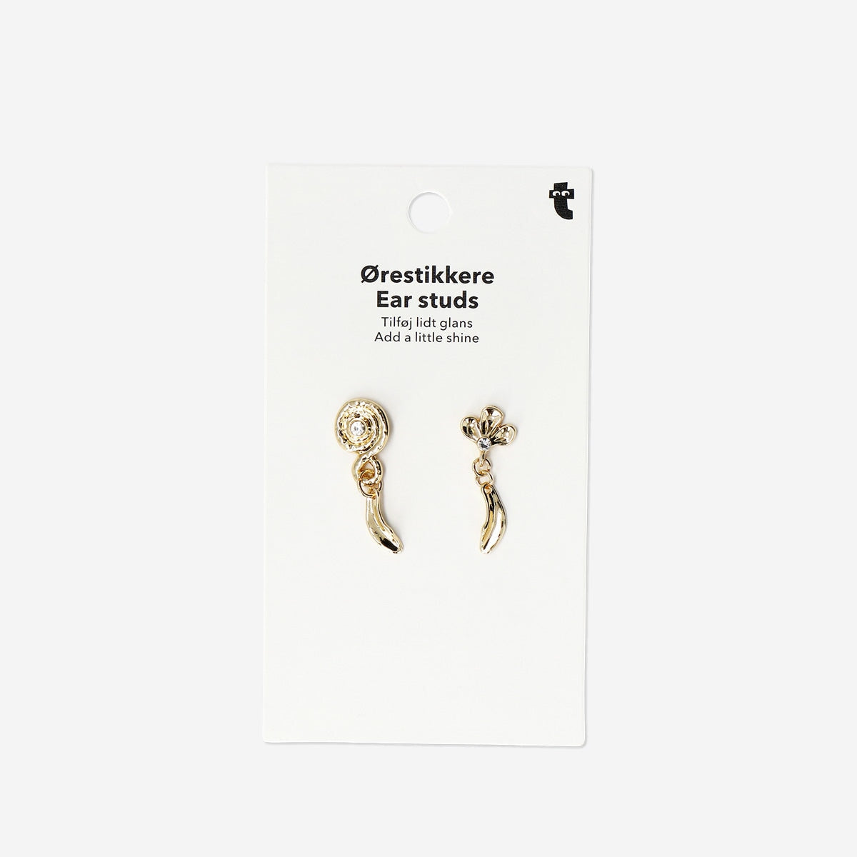 Golden ear studs Personal care Flying Tiger Copenhagen 