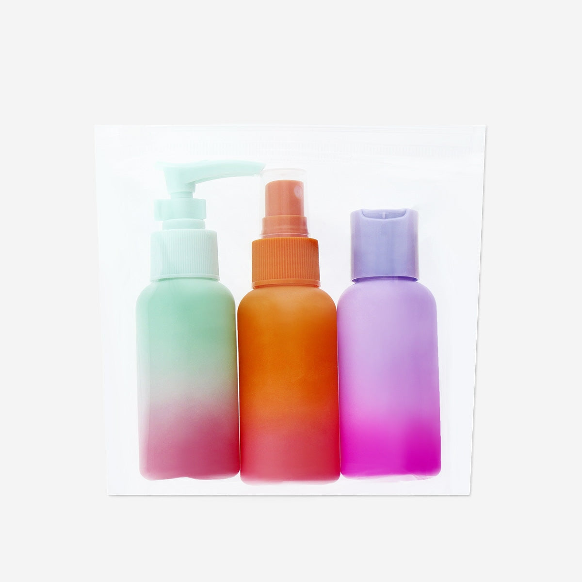 Gradient travel set in bag - 3 pcs Personal care Flying Tiger Copenhagen 