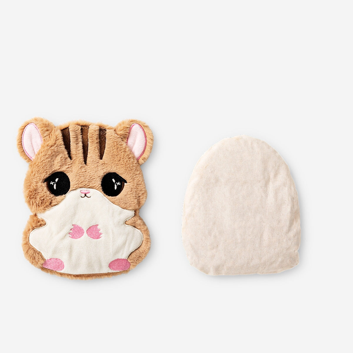 Heatable plush hamster from Flying Tiger Copenhagen, soft personal care comfort toy with warming features.