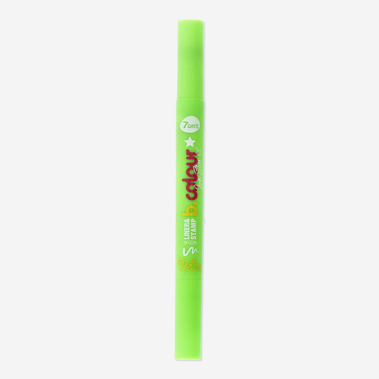 Timbro e liner Uvglow di 7Days B.COLOUR - 02 Lime Star