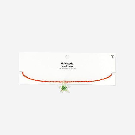 Collier avec étoile en verre