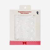 Pearl heart nail stickers