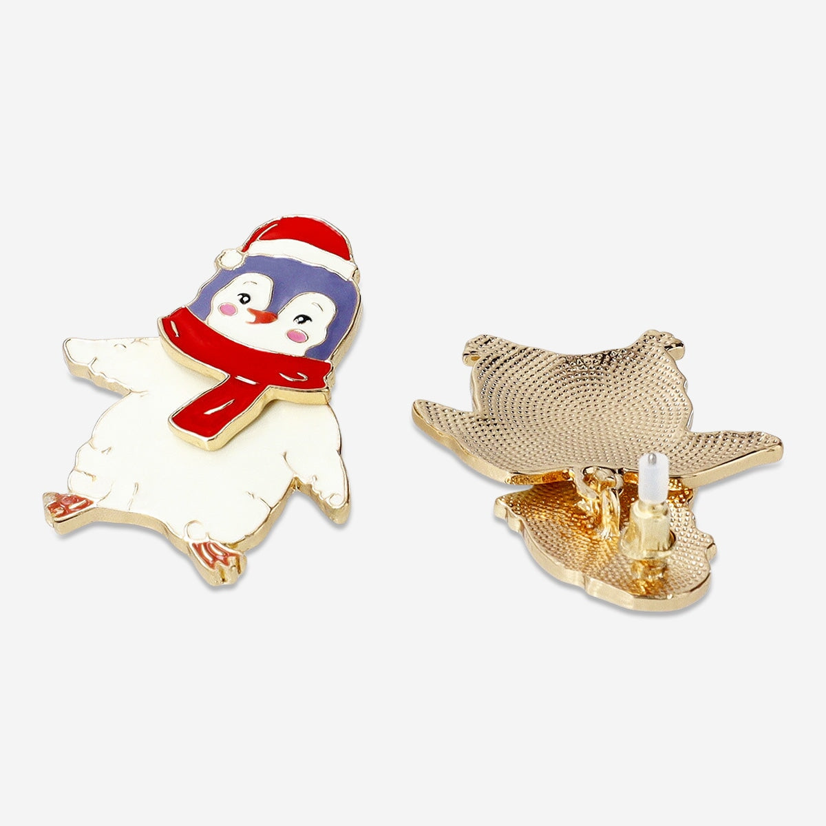 Flying Tiger Copenhagen penguin ear studs, small silver jewelry accessories for personal care and style.