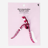 Pink glitter eyelash curler from Flying Tiger Copenhagen, a personal care tool for curling eyelashes with a shiny, decorative finish.
