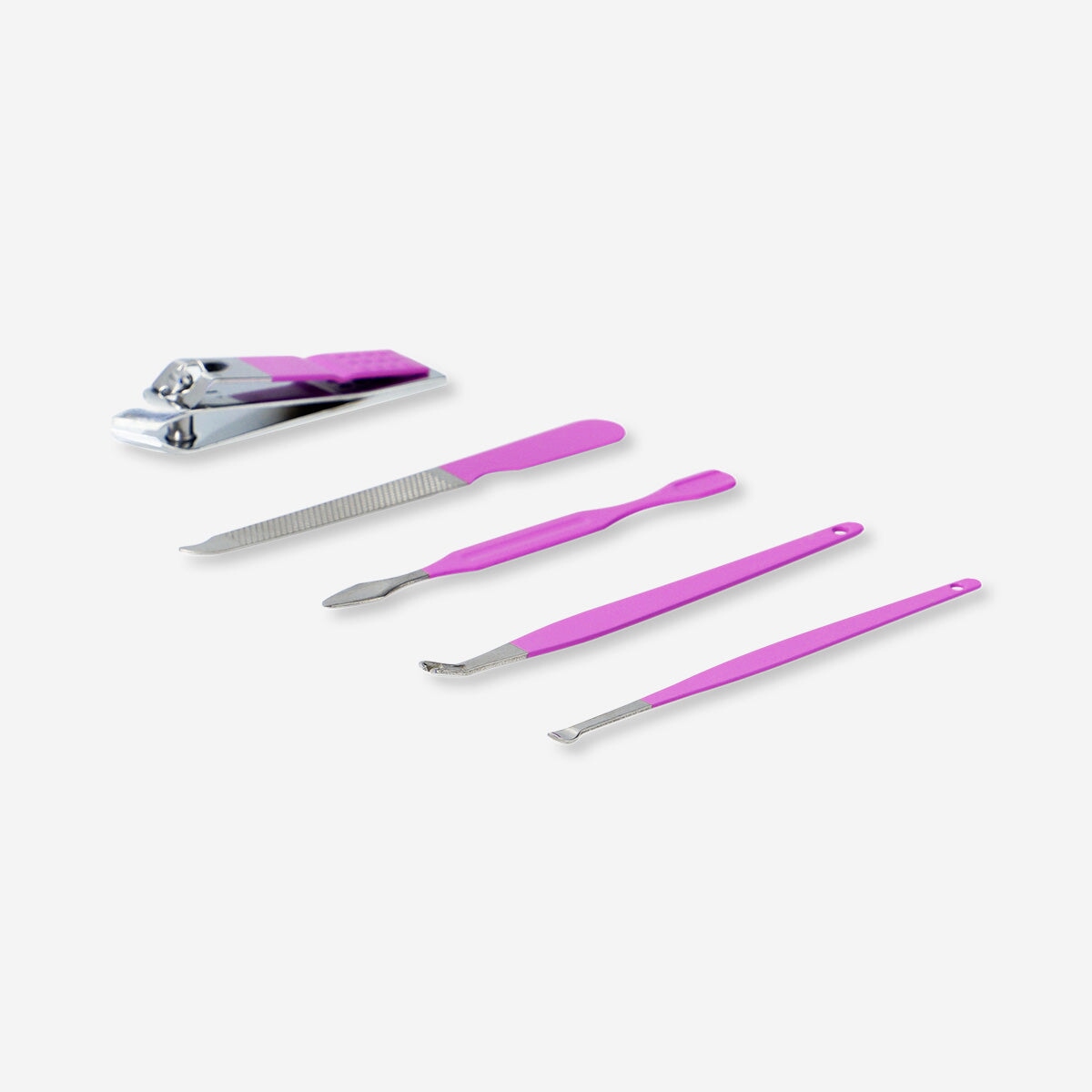 Pink manicure and pedicure set in suitcase Personal care Flying Tiger Copenhagen 