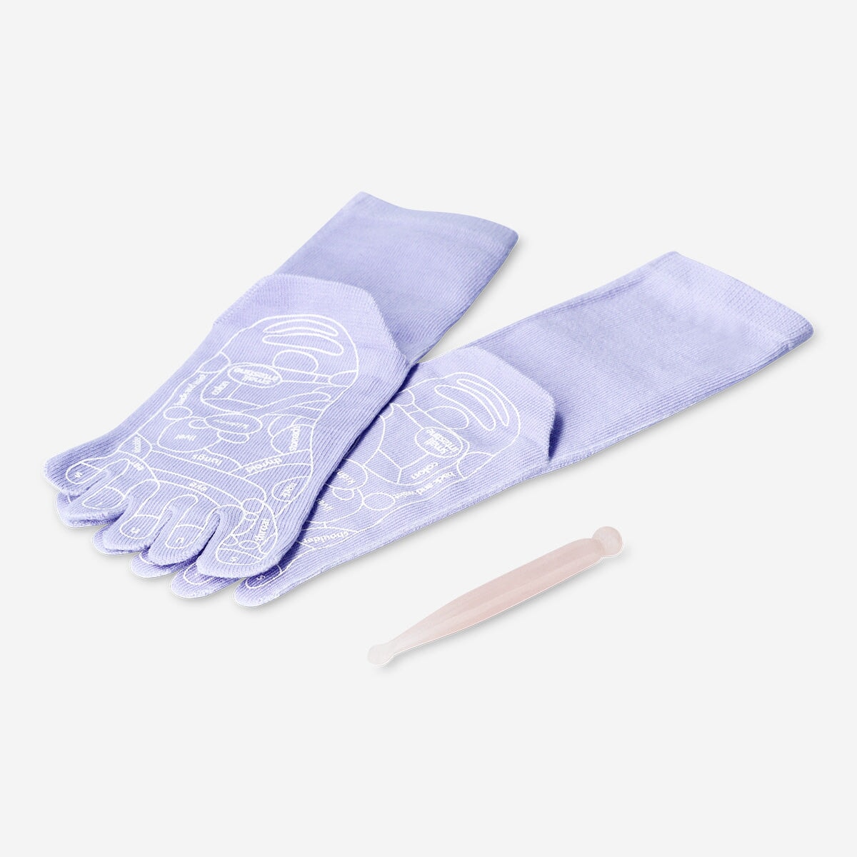 Calzini e Guanti per Riflessologia Plantare con Zone Marcate, 95% Cotone 5% Spandex Calzini e Guanti per Riflessologia Plantare con Zone Marcate, 95% Cotone 5% Spandex