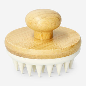 Flying Tiger Copenhagen scalp massager for personal care with soft silicone bristles for soothing scalp relaxation.