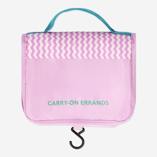 Toiletry bag for hanging