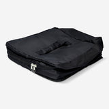 Foldable travel bag for wardrobe by Flying Tiger Copenhagen, compact personal care organizer with multiple compartments.