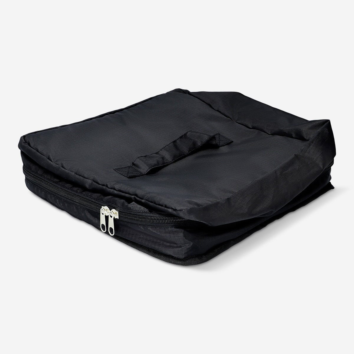 Foldable travel bag for wardrobe by Flying Tiger Copenhagen, compact personal care organizer with multiple compartments.