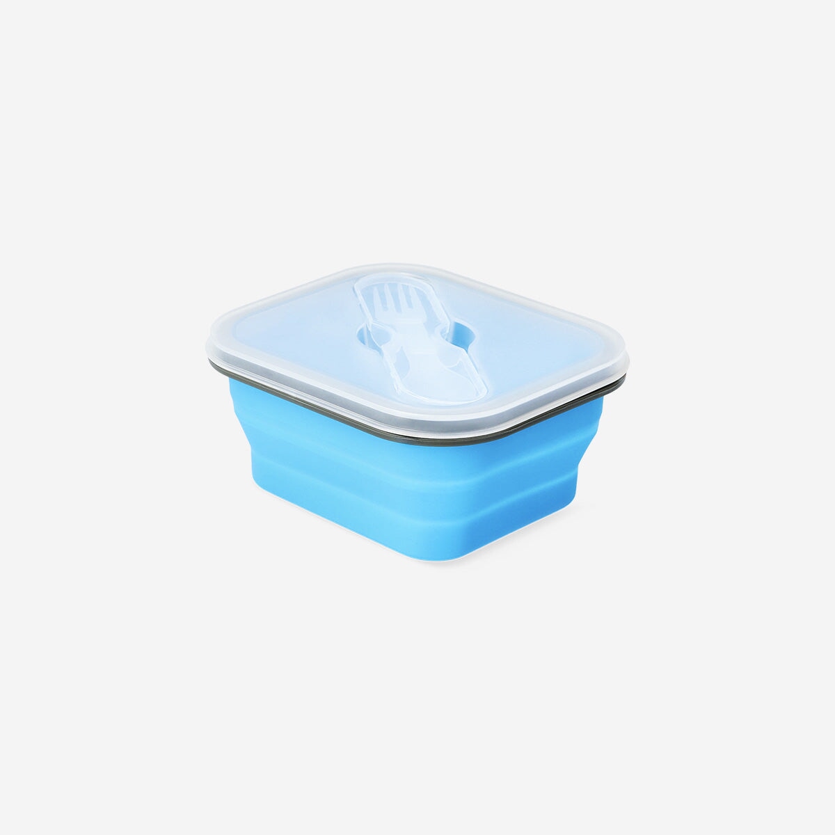Collapsible blue lunchbox with spork Kitchen Flying Tiger Copenhagen 