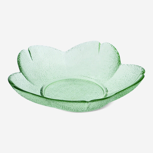 Piatto fiore verde - 17 cm