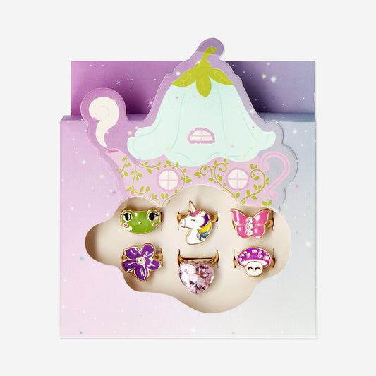 Adjustable chrildren's rings - Magical forest theme