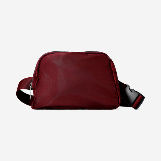 Bolso de hombro burdeos
