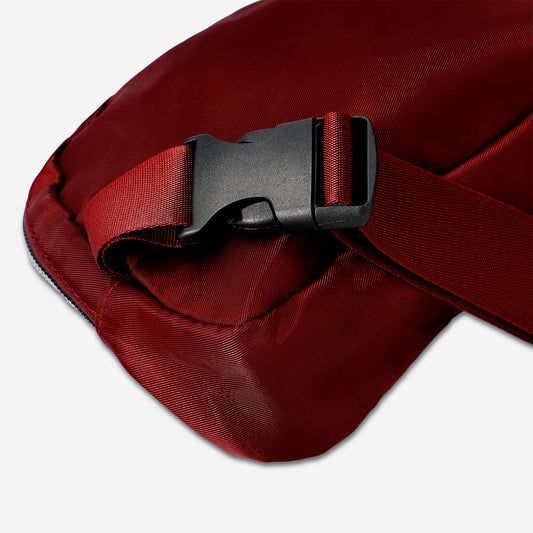 Bolso de hombro burdeos