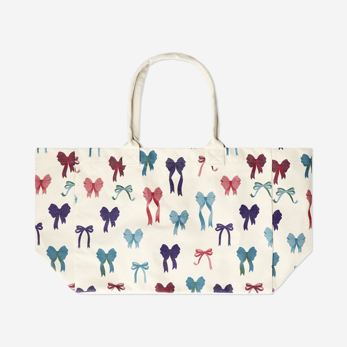 Drawstring tote bag with bow print Textile Flying Tiger Copenhagen 