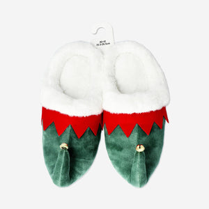 Textile elf slippers in size 40/41 from Flying Tiger Copenhagen, featuring a cozy, festive design with elf face details.