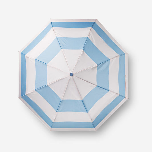 Paraguas plegable de rayas con protección UV