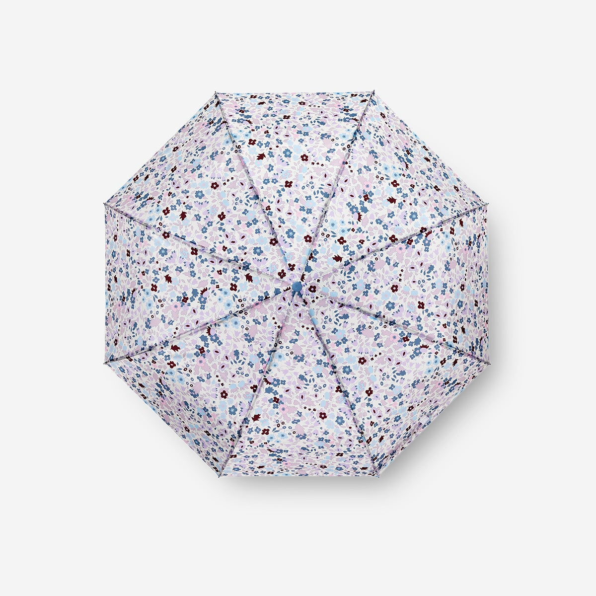 Small Folding Umbrella with Vibrant Multi-Colour Floral Pattern