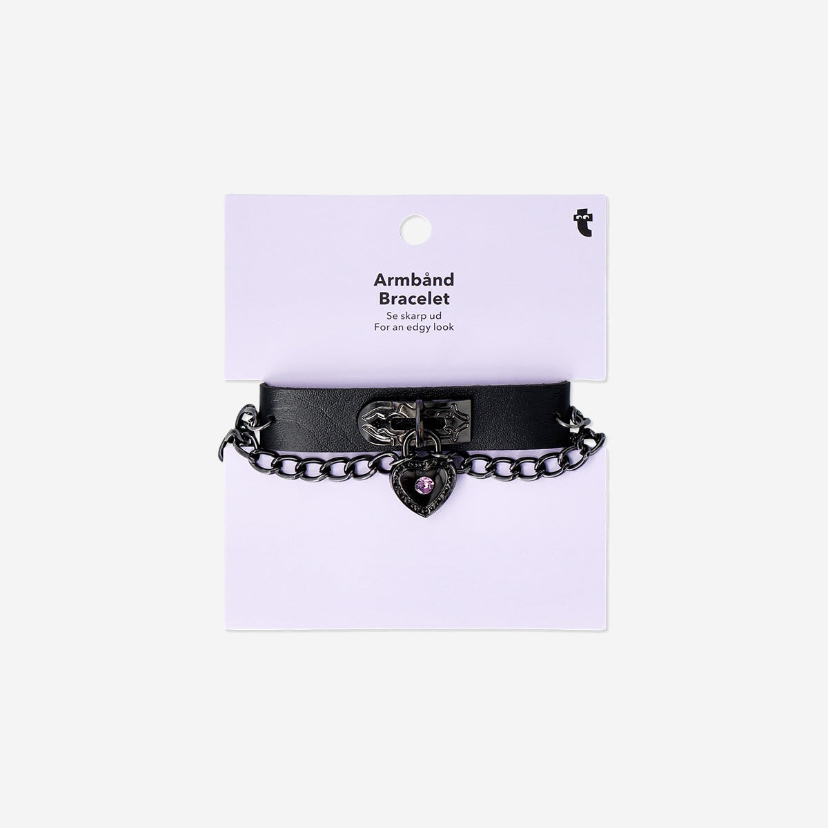 Textile Gothic bracelet with dark, intricate design by Flying Tiger Copenhagen, featuring detailed fabric and Gothic-inspired accents.
